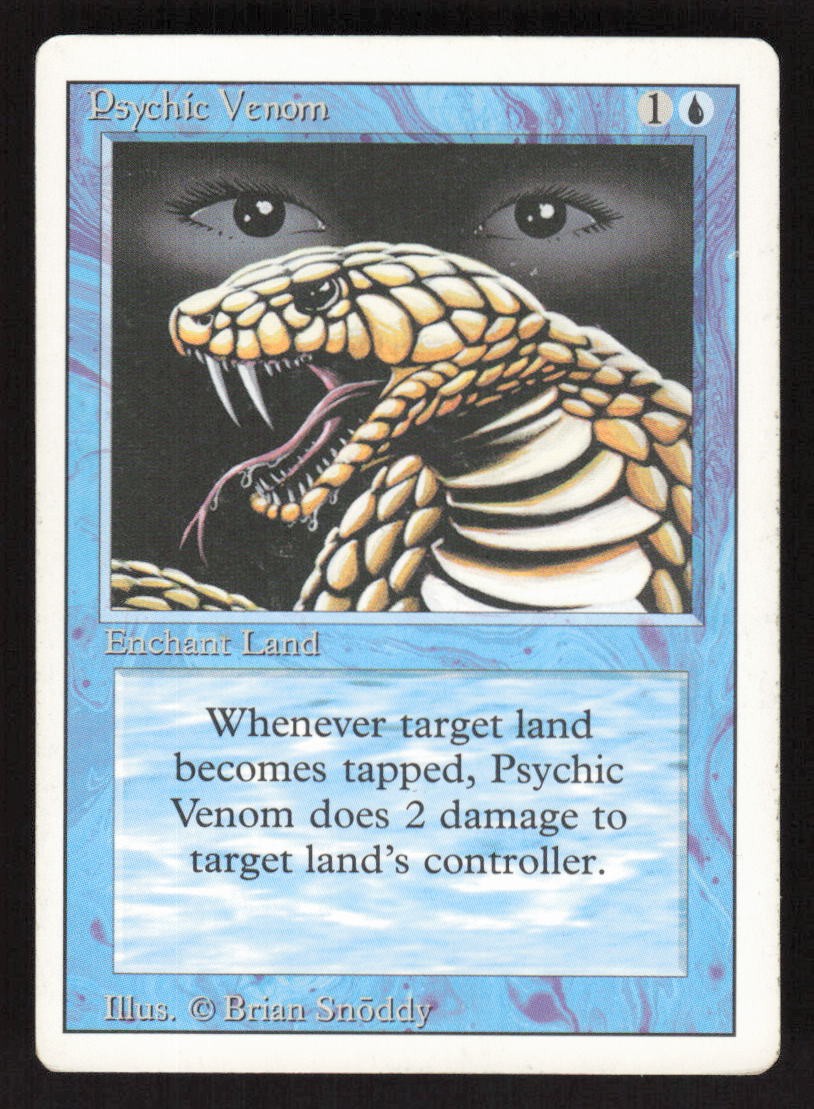 1994 Psychic Venom Revised Edition MTG