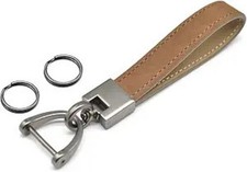 Car Key Fob Keychains Genuine Leather Keys Chain Holder for Men and Women with D