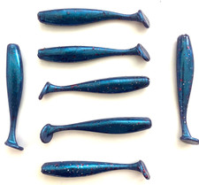 3.8" RIP RAP SWIMBAITS IN CUSTOM RUN COLORS.  7 TOTAL IN PACK.