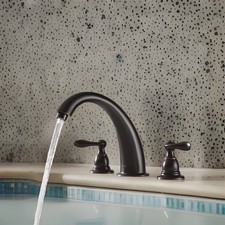 Delta Widespread Bathroom Faucet 2-Handle Lever In Oil Rubbed Bronze