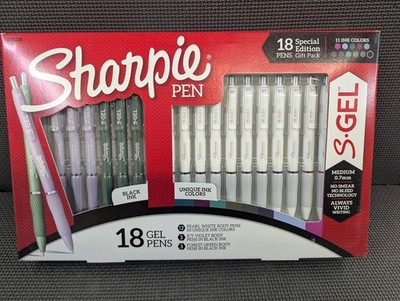 SHARPIE S-GEL PENS 18 Pen Special Edition Gift Pack (Medium 0.7mm) 11 Ink Colors