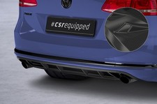 Heck Ansatz Spoiler Tuning Diffusor Carbon Look für VW Passat B7 Variant HA243-C