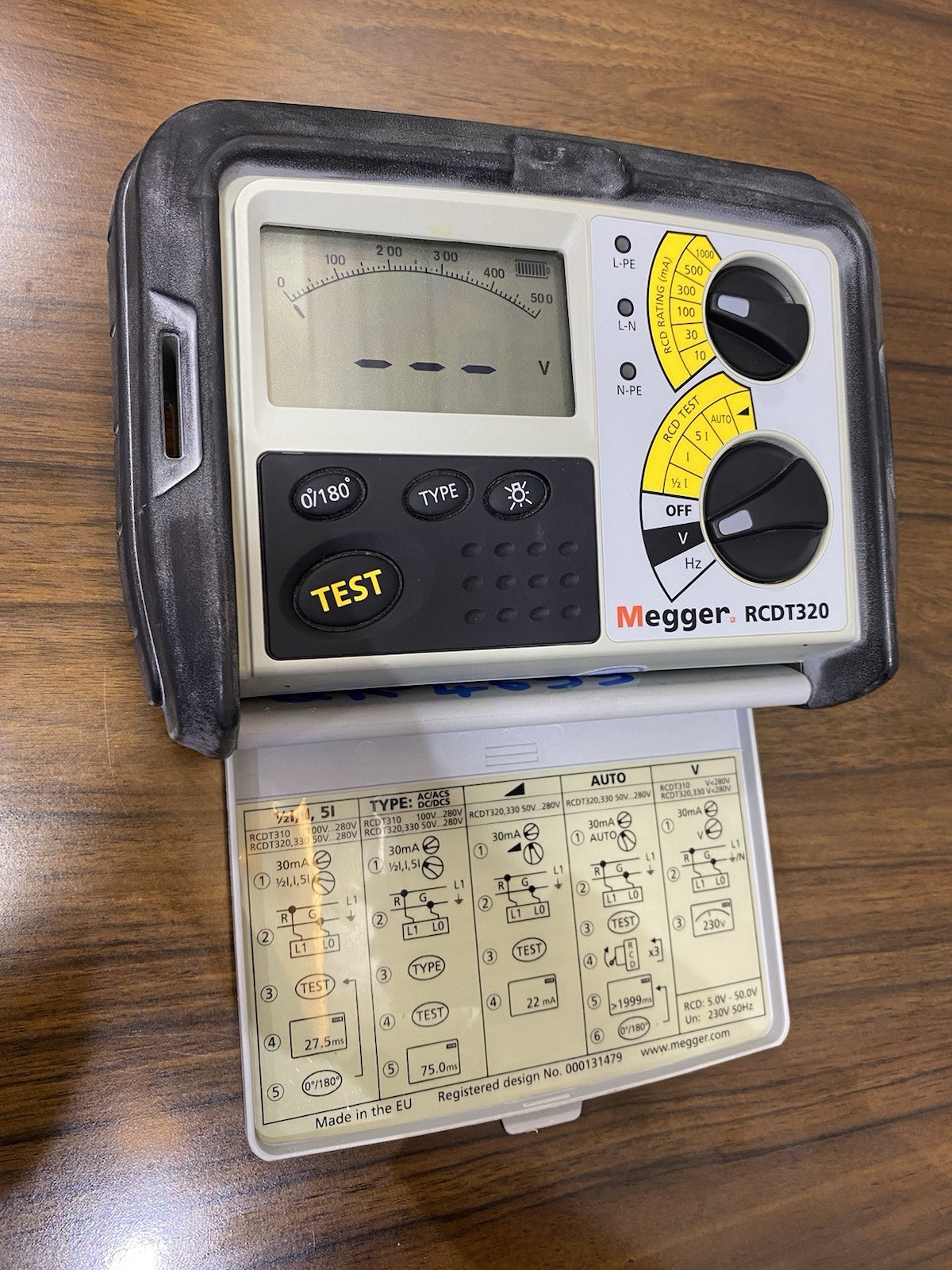 MEGGER RCDT320 RCD TESTER (ohne Kabel)