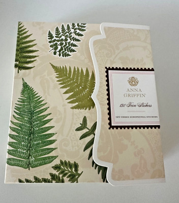 Anna Griffin Fern Stickers -  120 3D Dimensional Stickers - NEW - AG 1274