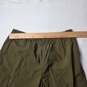 Victoria Secret PINK Women's pants Large Green Windbreaker Hiking Cargo Pockets