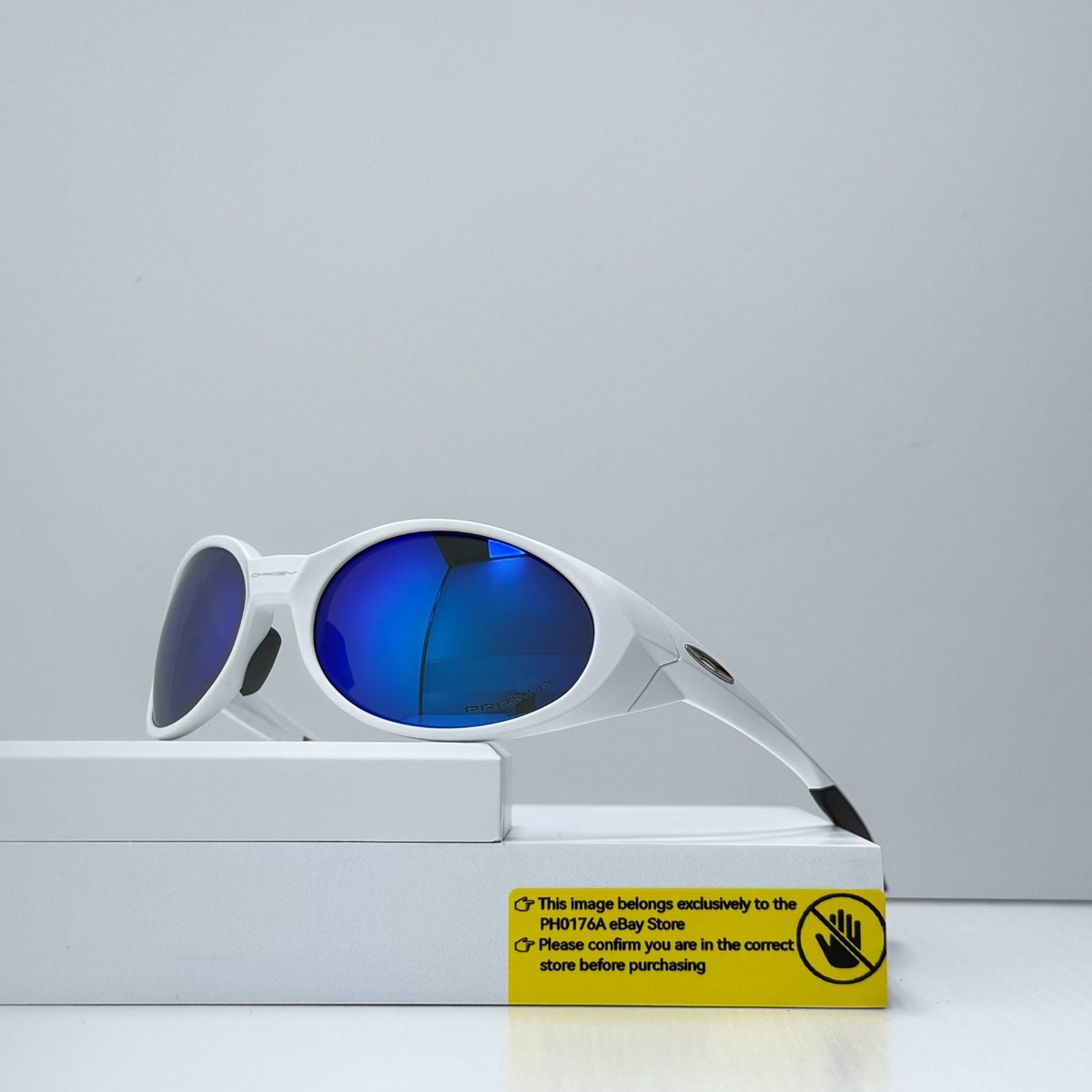 Oakley Eye Jacket Redux OO9438 White Frame Sapphire Iridium