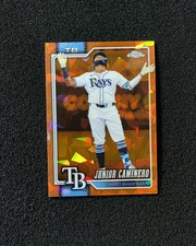 2026 Topps Chrome Sapphire Junior Caminero Image Variation Orange 3/25 SP QI95