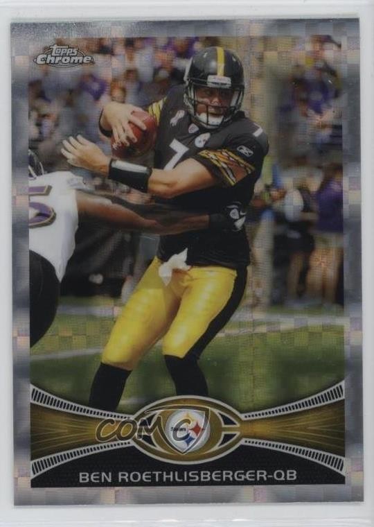 2012 Topps Chrome Retail X-Fractor Ben Roethlisberger #182 7v7