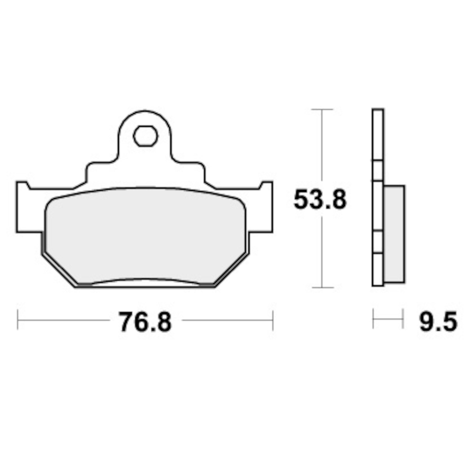 Brake Pads for SUZUKI DR 600 S 1985 Front Street SBS