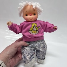 Bambola vintage Bambla Migliorati Spumone corpo morbido filato capelli e vestito