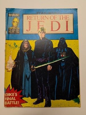 Return of the Jedi No 155 June 7th 1986, Star Wars Weekly, Last Issue