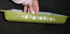 PYREX 933 Spring Blosson glass lasagna baking dish VINTAGE