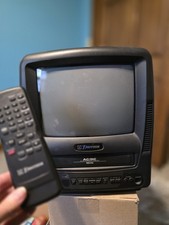 WORKING Emerson Vintage CRT TV VCR Combo EWC0902 with Remote Power Retro Gaming