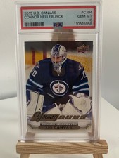 CONNOR HELLEBUYCK 2015 Upper Deck Young Guns CANVAS #C104 Rookie Card, PSA 10. rookie card picture