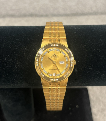 Vintage Superus 22k Gold Electro Plated Unisex Automatic Watch- Untested
