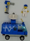 LEGO 6661 Mobile TV Studio Town Television OB Truck, TV Van 1989