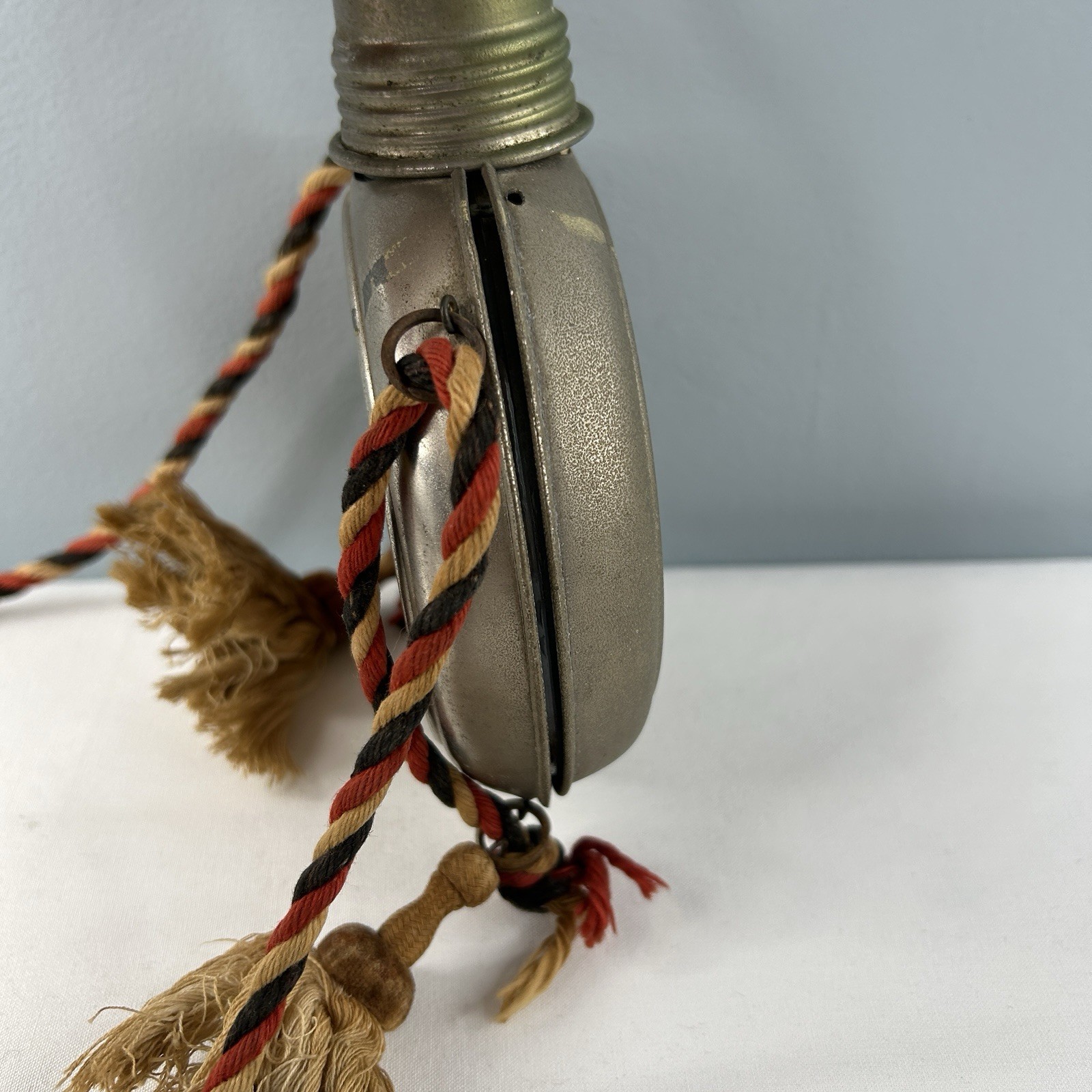 Pre WWI German Flask Metal/Glass Parole Heimat Soldier Reservist