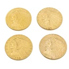 1910-1927 $2.50 Indian Head Quarter Eagle U.S. Gold Coins Lot of 4 NR #C739-10