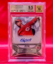 BGS 9.5 10 | 2010 Bowman Sterling AROLDIS CHAPMAN Signed RC | 105.8 MPH | AUTO