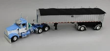 DCP 1:64 *BLUE* Kenworth W900L Day Cab w/CHROME Mac COAL END DUMP Trailer