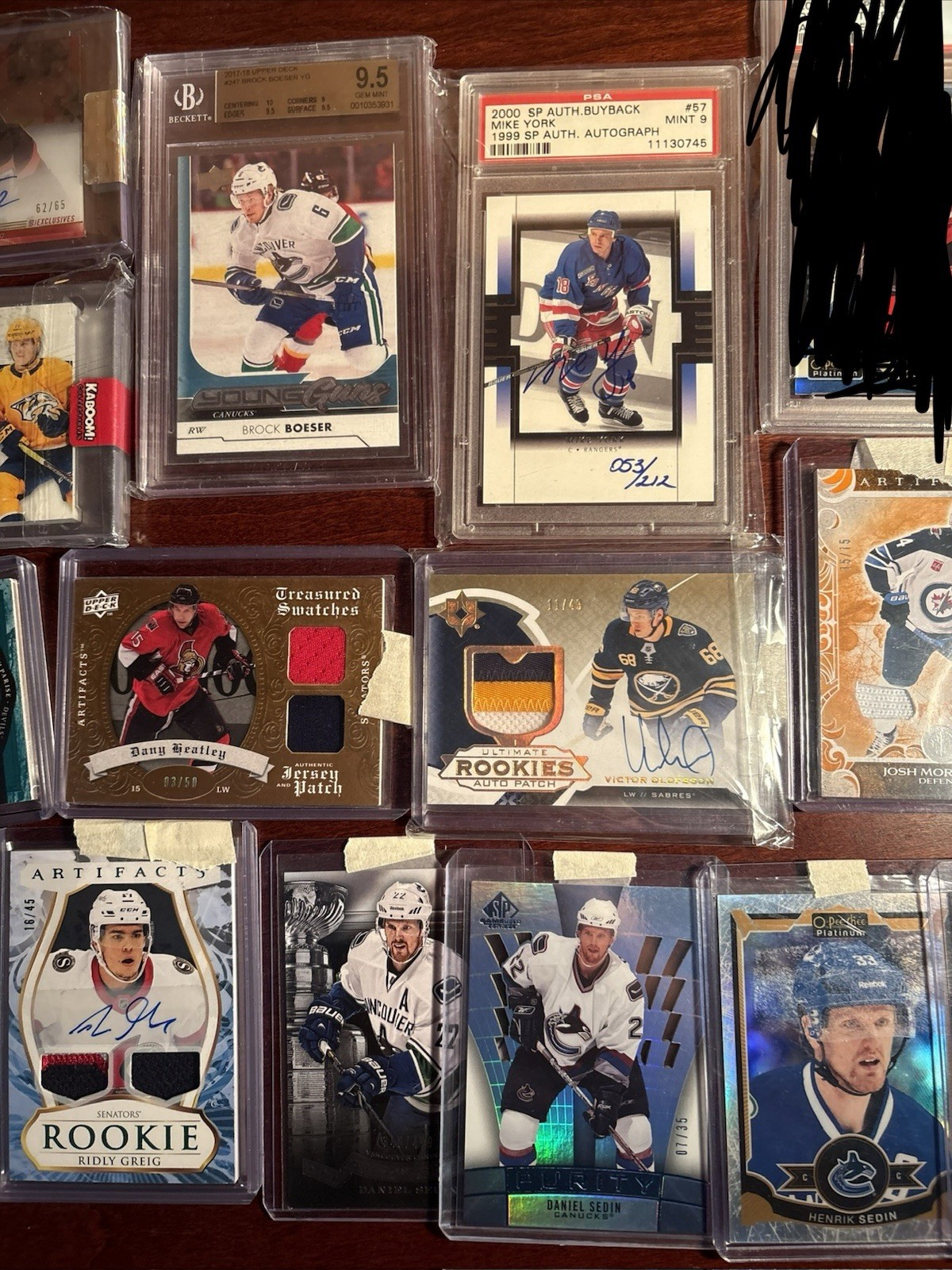 Lot Of (15) 2009-2024 Upper Deck Ice Hockey Auto Patch Relic PSA Graded Cards view 3