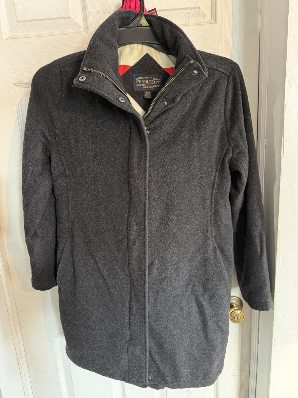 Pendleton Cascade Wool Coat Women’s Small Charcoa… - image 1