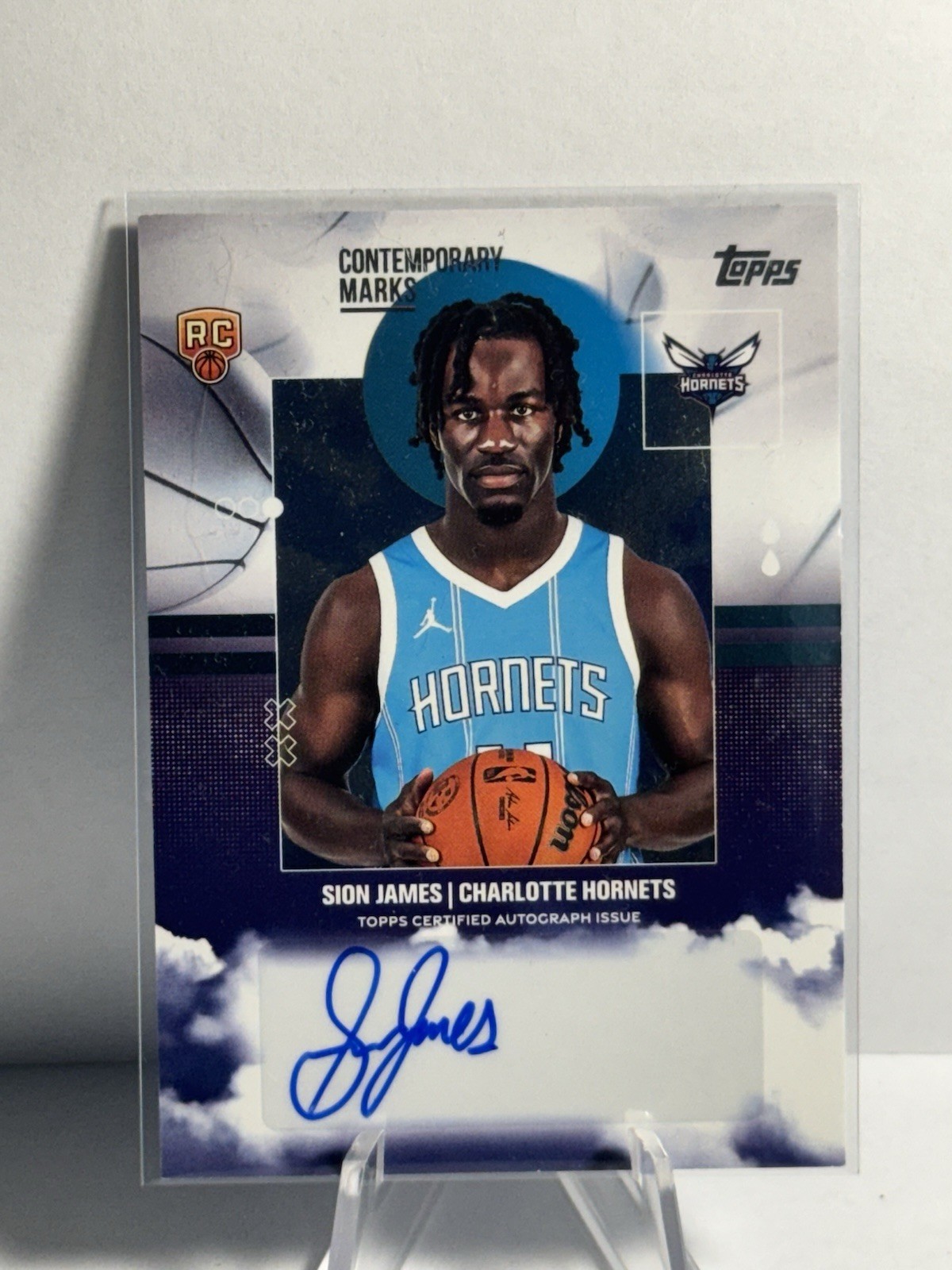 SION JAMES 2025 Topps Contemporary Marks Autograph Hornets RC #CM-SJ