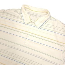 Nike Golf Fit-Dri Polo Golf Shirt Men's XL Ivory Breathable Performance Top
