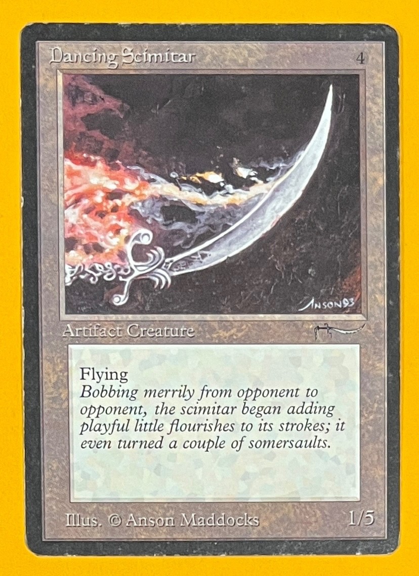 MTG DANCING SCIMITAR Arabian Nights (OldManMTG 012-608)