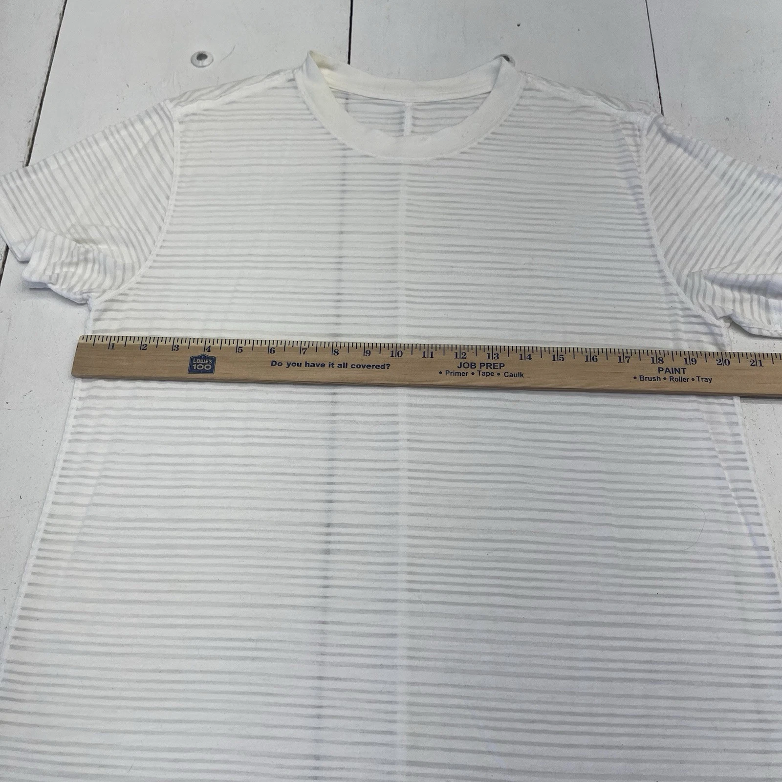lululemon all yours stripe boyfriend shirt