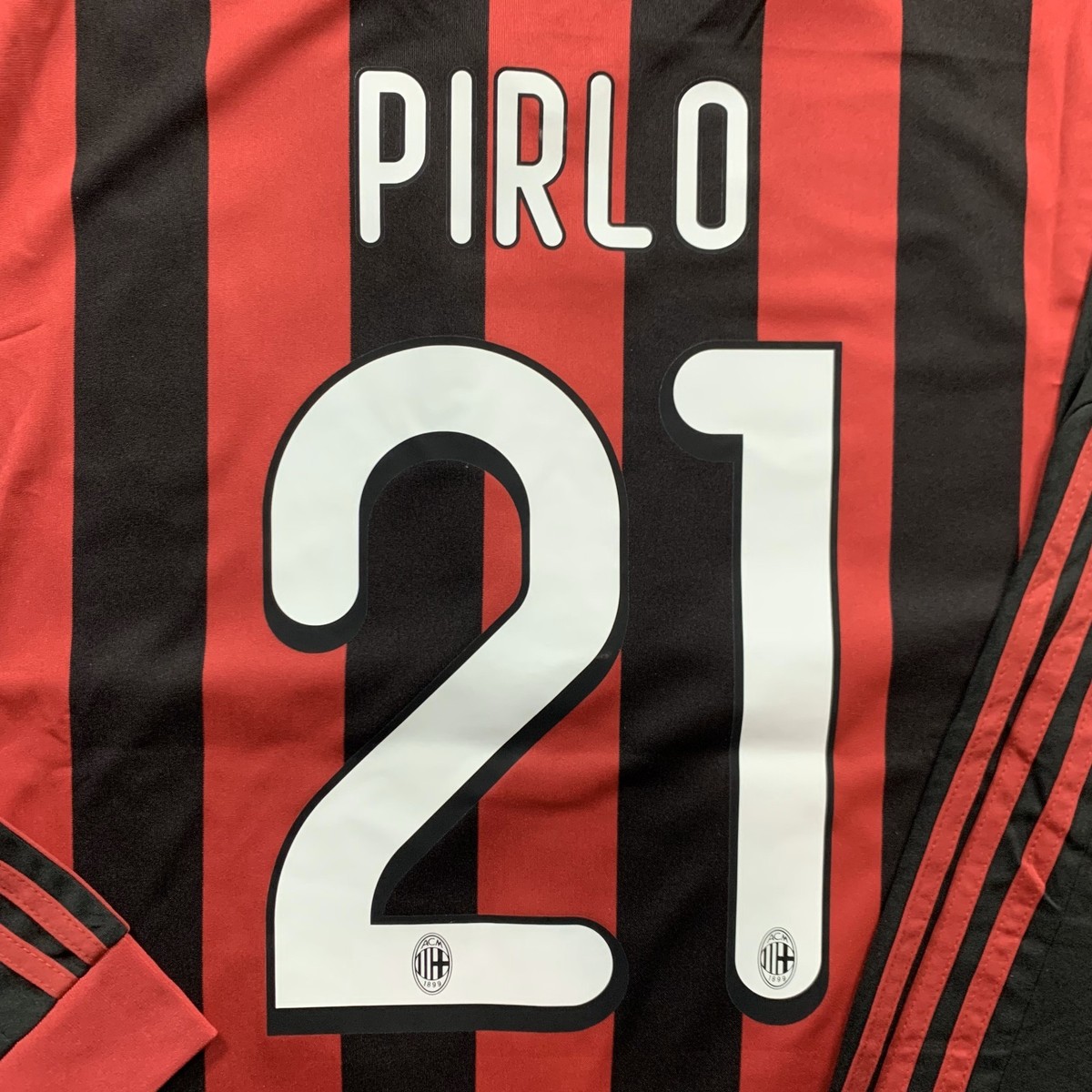 Pirlo #21 AC Milan 2009/2010 Long Sleeve Home Jersey | Retro Men's