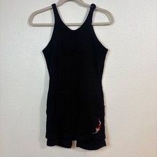 Jantzen Swimsuit Women 38 Black Vintage 1923 Wool Diving Girl Logo