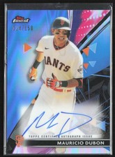 Mauricio Dubon 2021 Topps Finest Blue Refractor Auto /150 #FA-MD San Francisco