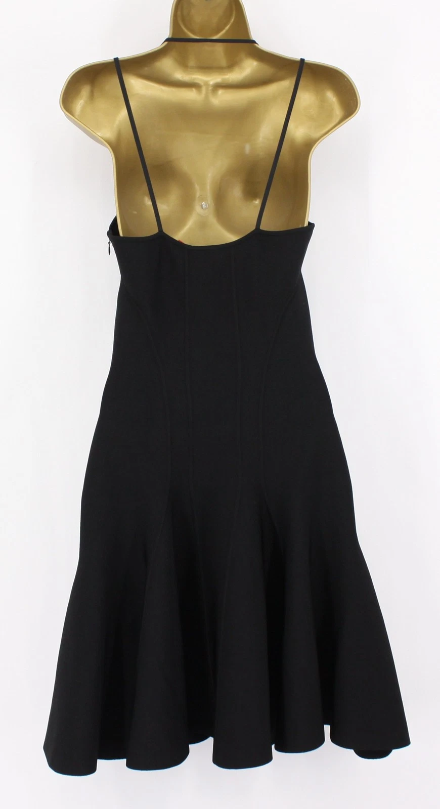 ALEXANDER MCQUEEN ABITO DONNA SCANALATO CON SPALLINE M NERO PREZZO DI LISTINO £1350 ANNUNCIO