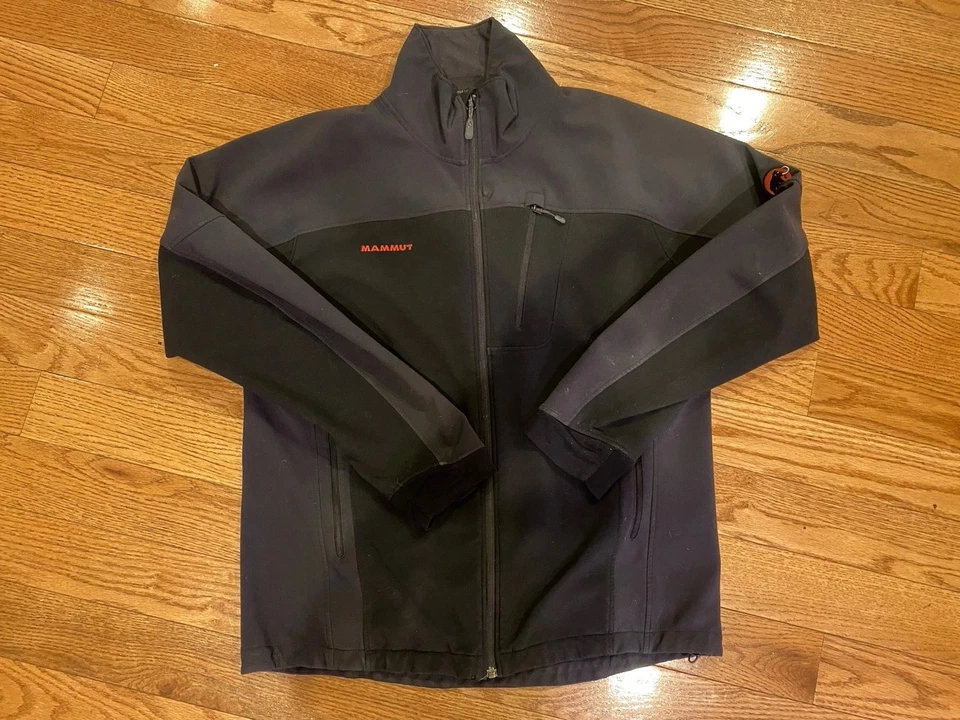 Mammut Ultimate Soft Shell Jacket Mens Size XL Black Grey - Image 2 of 4