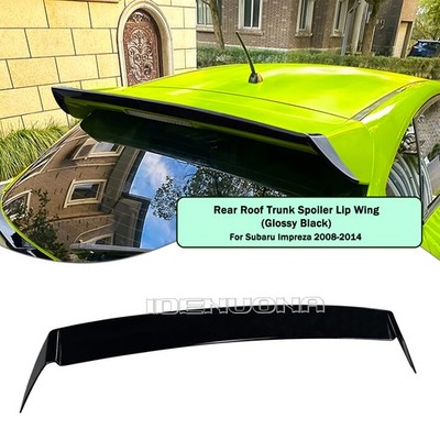 Rear Trunk Roof Spoiler Wing Kit For Subaru Impreza GRB WRX STI 2008-2014 Black