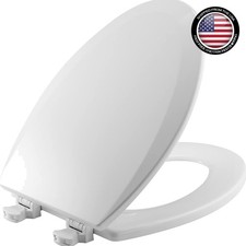 Elongated Toilet Seat - Easy Clean, Chipping Resistant, White Finish