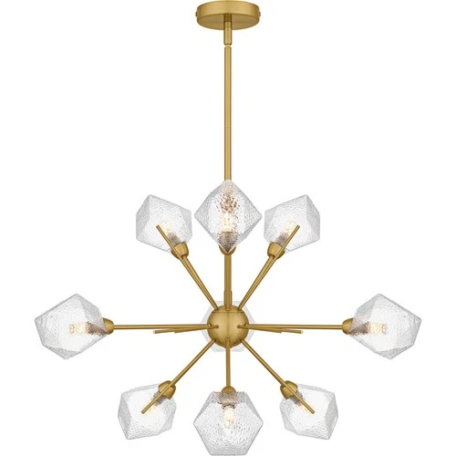 Brushed Gold  Chandelier from the Salvador Collection - Picture 1 of 6
