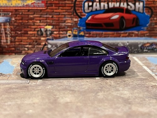 2023 Hot Wheels Fast & Furious Custom Purple BMW M3 E46 With Real Riders - Picture 6 of 6