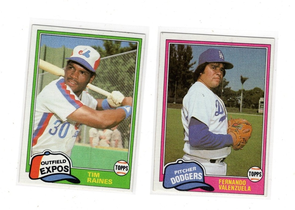 1981 Topps Traded Complete Set 132 Cards Valenzuela & Tim Raines Rookie ...
