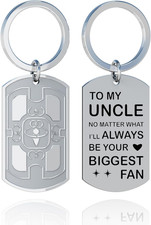 Uncle Gifts from Niece Nephew Uncle Keychain Birthday Fathers Day Christmas Gift