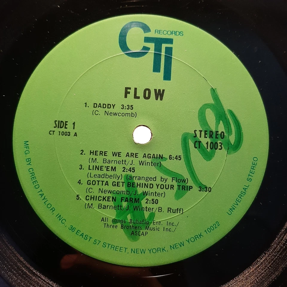 Flow Original 1970 US Vinyl LP Record Don Felder Rare Psych CTI - Image 2 of 4