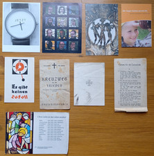 9 religijnych obrazków świętych / z przypisem / tekstów...
