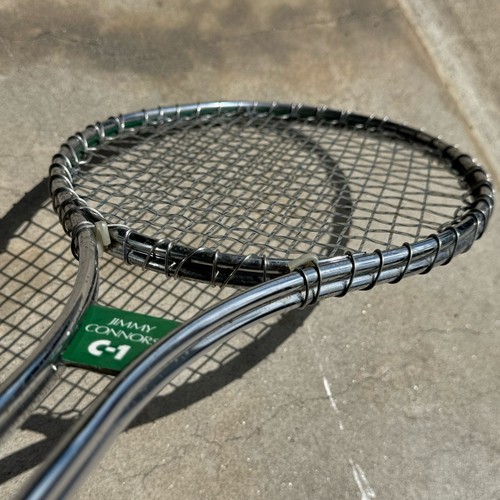 Vtg 70s Wilson Jimmy Connors C-1 Tennis Racket RARE Made in USA - Picture 8 of 16