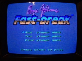 Magic Johnson's Fast Break (NES, 1990), Cart Only, Clean, Tested