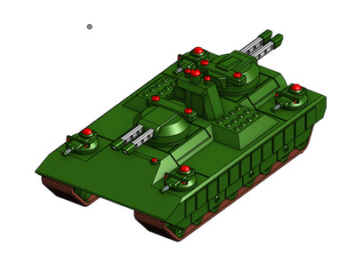15mm Sci-Fi,  Type 21 Mod B, Super Tank    Inspired by Keith Laumer's BOLOs