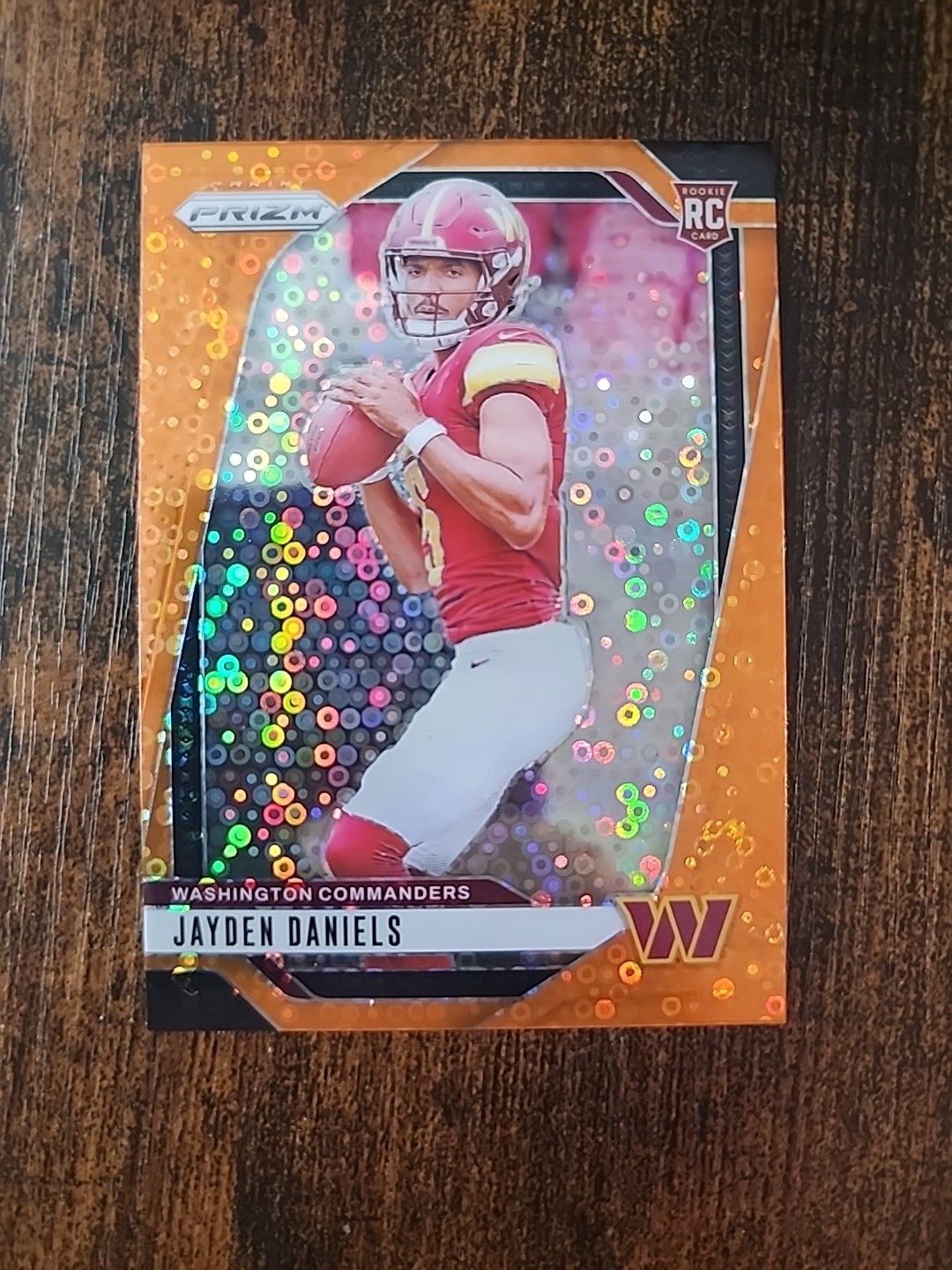 2024 Prizm Orange Disco RC Jayden Daniels 347 Commanders