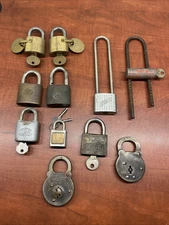 Vintage padlocks secure lever Excelsior Six Lever WB Corbin Yale Cole Walsco