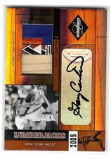 2005 Leaf Limited - Lumberjacks Gary Carter  Autograph patch bat 10/25