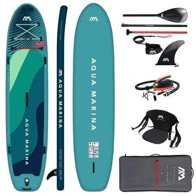 Aqua Marina Super Trip 12'6'' 381x86cm SUP Board Set E-Pumpe Sitz Leash - Bild 1 von 4